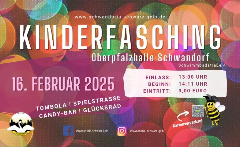 Event-Image for 'Kinderfasching der Schwandoria Schwarz-Gelb e. V.'