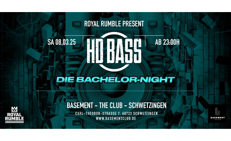 Event-Image for 'HD BASS - DIE BACHELOR-NIGHT'