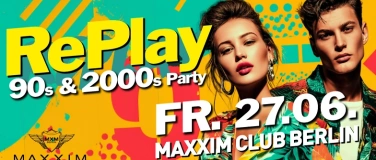 Event-Image for 'RePlay - Back to the 90s & 2000s Party!'