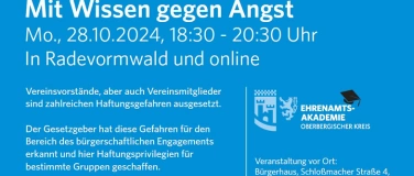 Event-Image for 'Haftung im Verein – Mit Wissen gegen Angst'