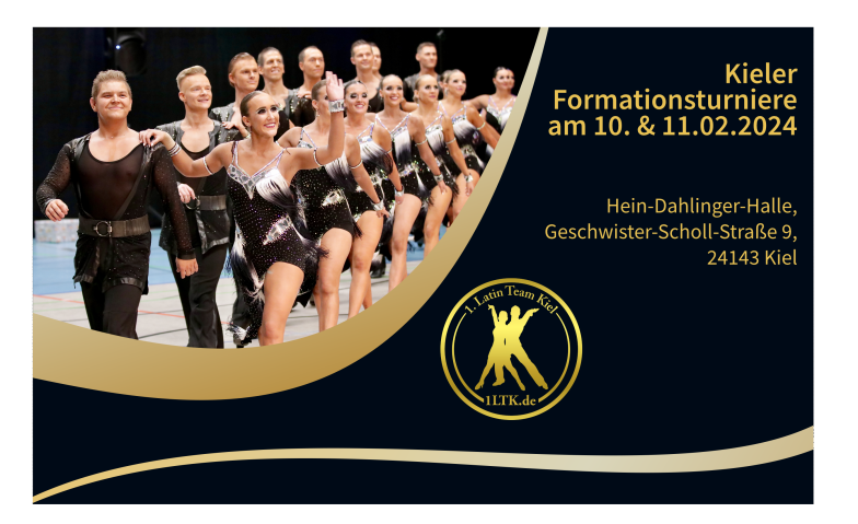 Kieler Formationsturniere im Februar 2024 Hein-Dahlinger-Halle, Geschwister-Scholl-Straße 15, 24143 Kiel Tickets