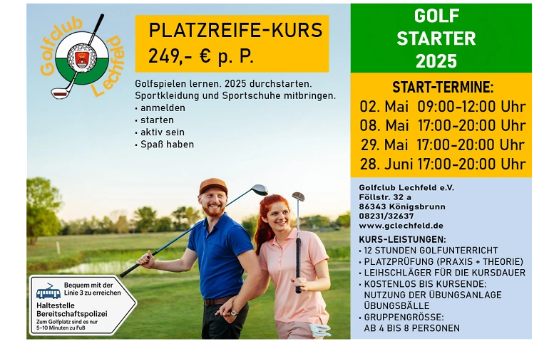 Event-Image for 'Platzreifekurs 2025 -  Entdecken Sie die Faszination des Gol'