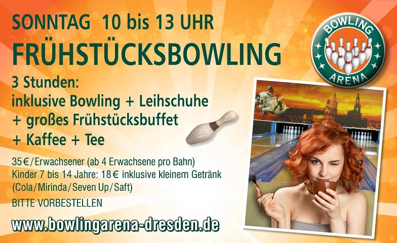 FR&Uuml;HST&Uuml;CKSBOWLING jeden Sonntag 10 bis 13 Uhr Tickets