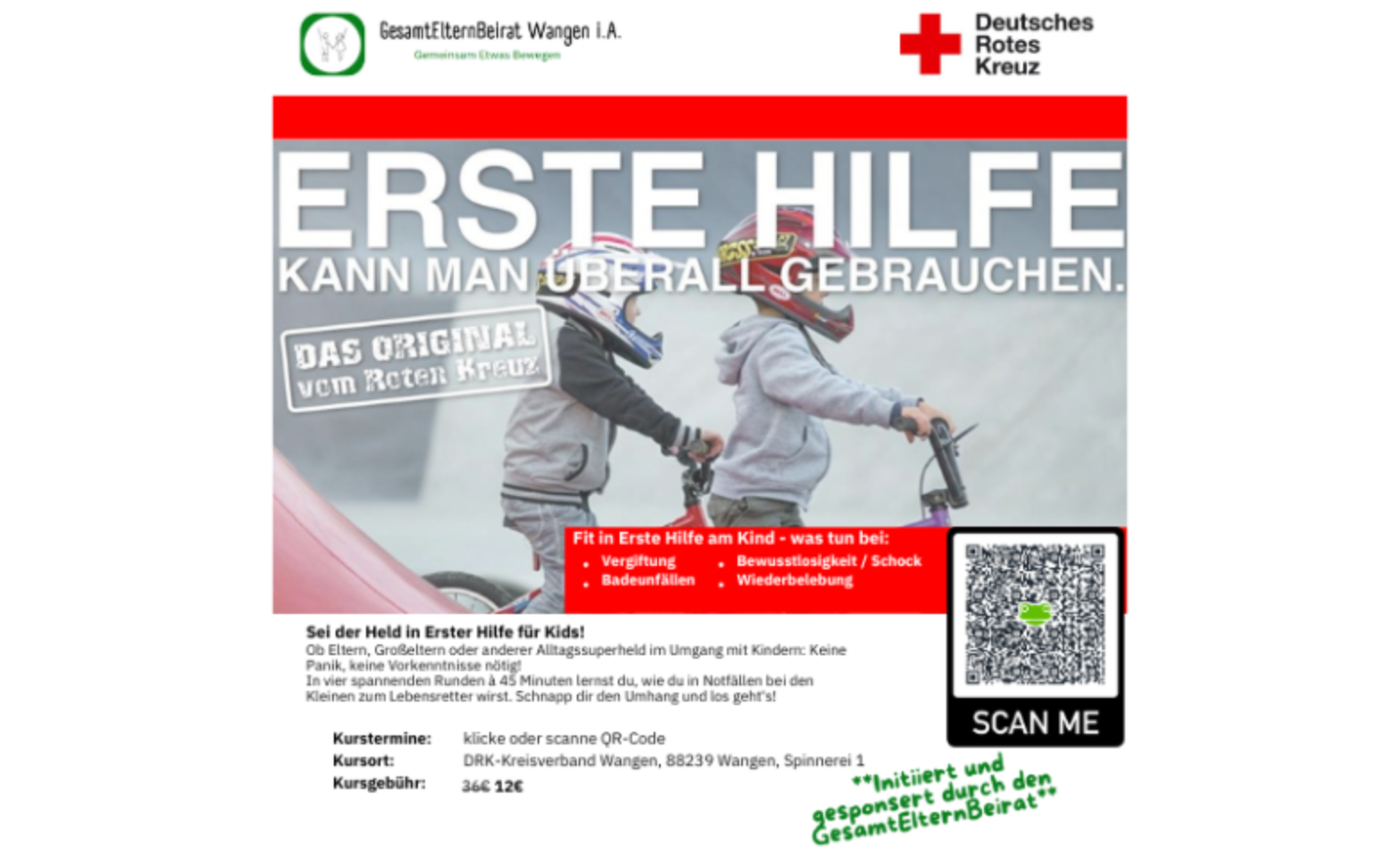 Event-Image for 'Fit in Erste Hilfe am Kind (Einsteigerkurs)'