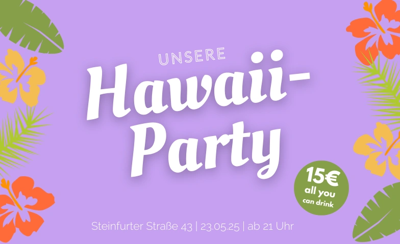 Hawaii-Party AV Cheruscia zu Münster im CV, Steinfurter Straße 43, 48149 Münster Tickets