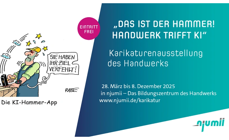 Event-Image for 'Karikaturenschau - Das ist der Hammer! Handwerk trifft KI'