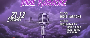 Event-Image for 'Indie Fresse Karaoke  - 21.12. Subway'