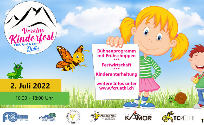 Vereinskinderfest in Rüthi Sportplatz Rheinblick Rüthi, Rüthi Tickets