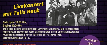 Event-Image for 'LIVE Rock Konzert mit TALIS ROCK in der N 17 EVENT LOUNGE'