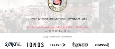 Event-Image for 'Pitch Club Developer Edition #197 - Karlsruhe'